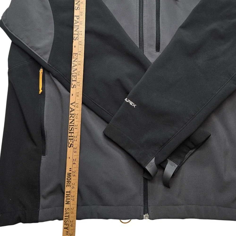 The North Face Apex Bionic Softshell Jacket Black Grey Mens XXL